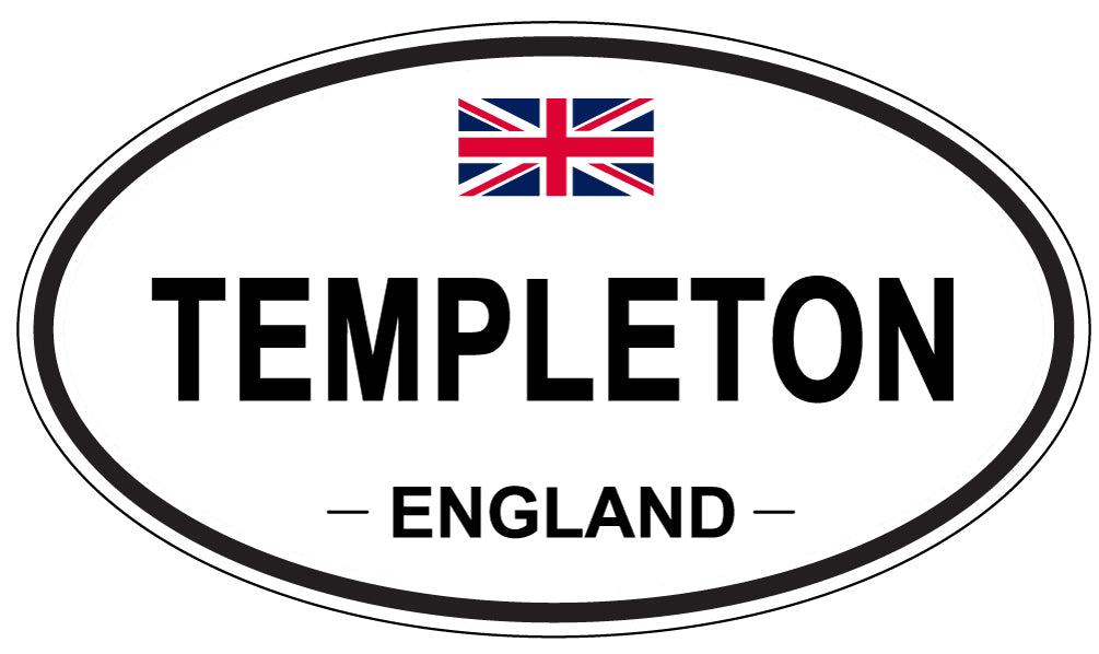 TEMPLETON, ENGLAND - Oval Sticker