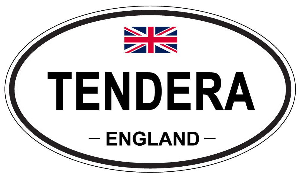 TENDERA, England - Oval Magnet