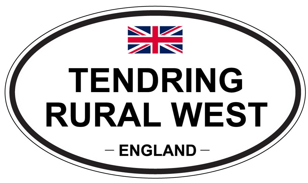 TENDRING RURAL WEST, ENGLAND - Oval Sticker
