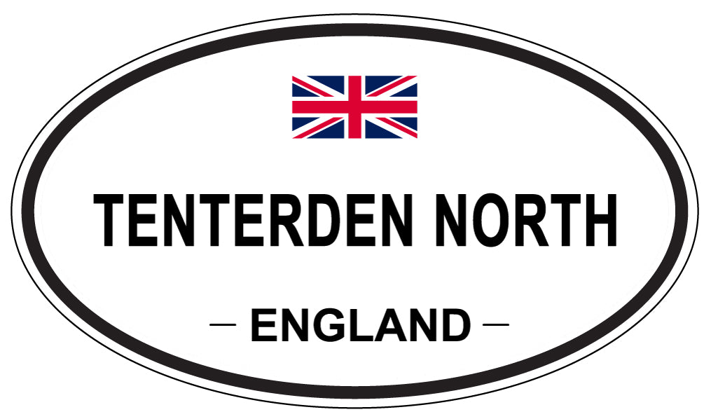 TENTERDEN NORTH, ENGLAND - Oval Sticker