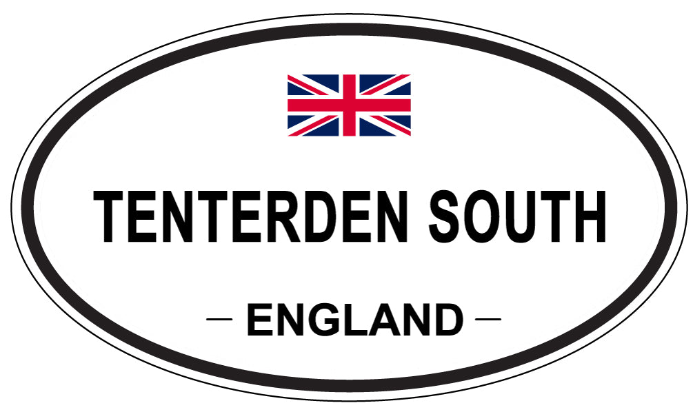 TENTERDEN SOUTH, ENGLAND - Oval Sticker