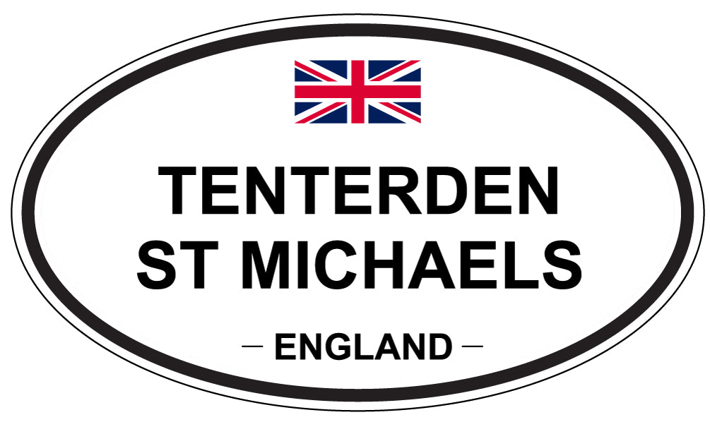 TENTERDEN ST MICHAELS, ENGLAND - Oval Sticker