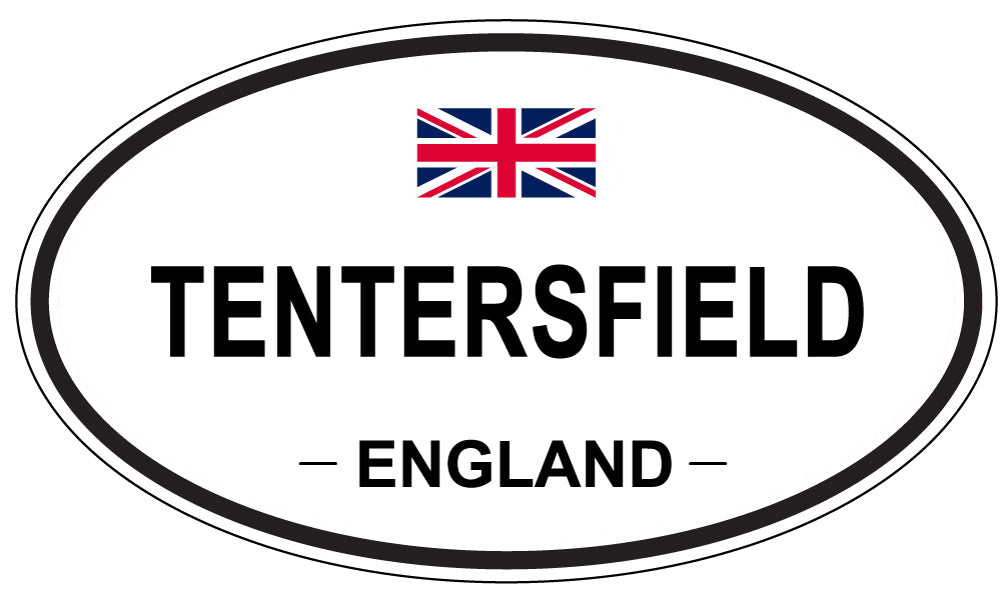 TENTERSFIELD, ENGLAND - Oval Sticker