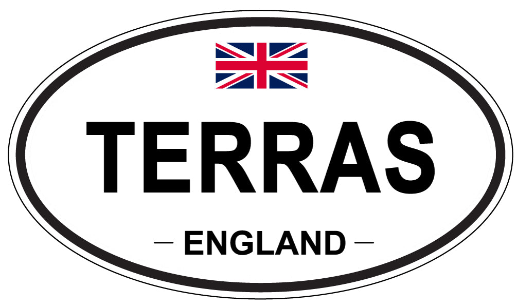 TERRAS, England - Oval Magnet