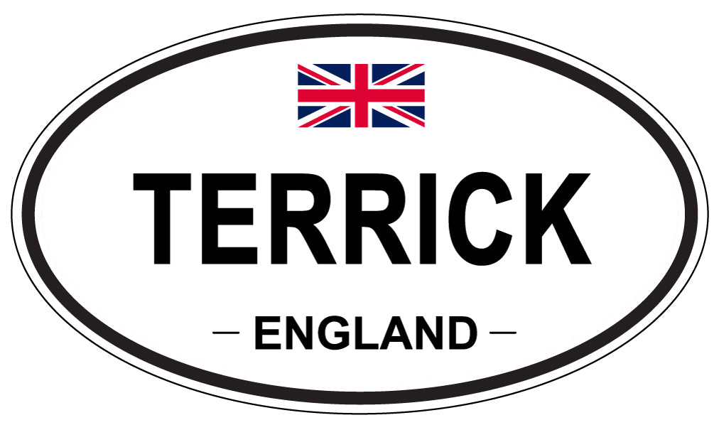 TERRICK, England - Oval Magnet