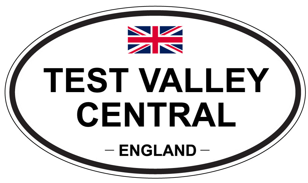 TEST VALLEY CENTRAL, England - Oval Magnet