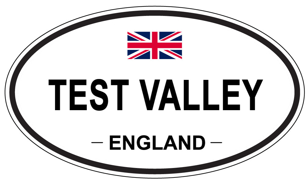 TEST VALLEY, England - Oval Magnet