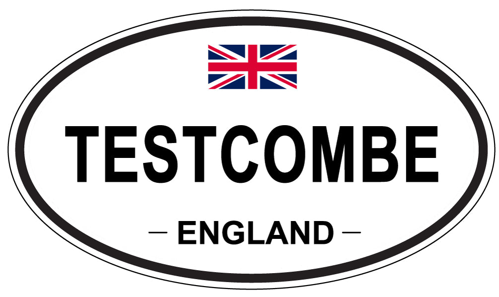 TESTCOMBE, England - Oval Magnet