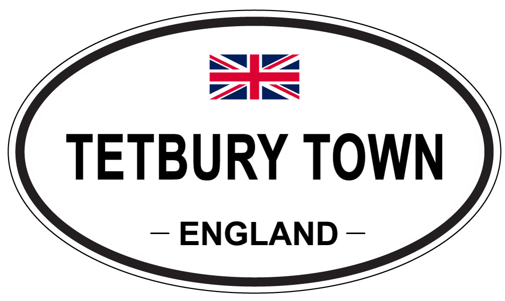 TETBURY TOWN, England - Oval Magnet