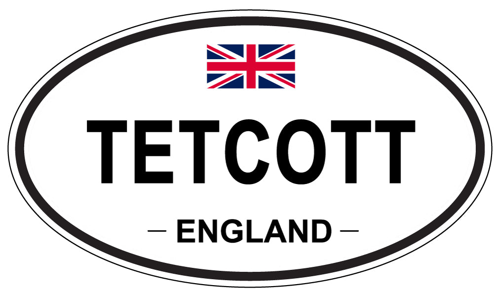 TETCOTT, England - Oval Magnet