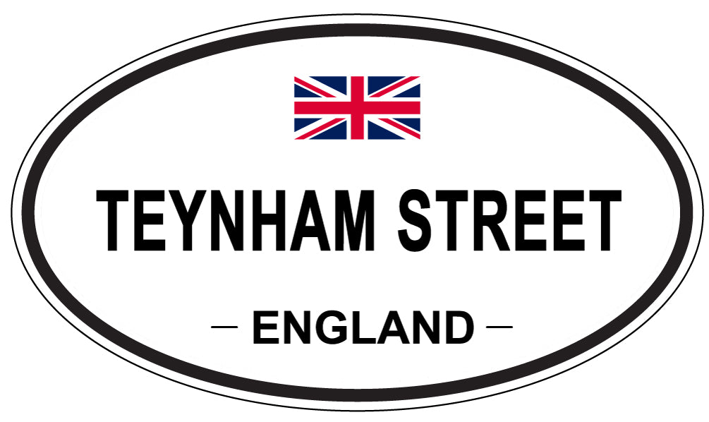 TEYNHAM STREET, England - Oval Magnet