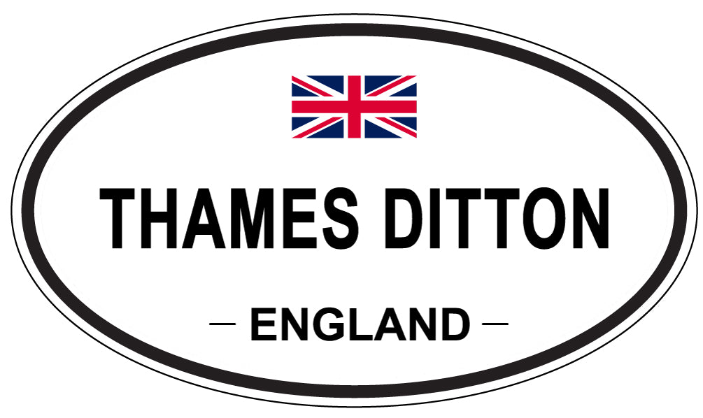 THAMES DITTON, England - Oval Magnet