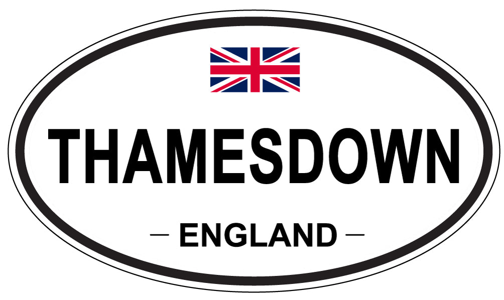 THAMESDOWN, England - Oval Magnet