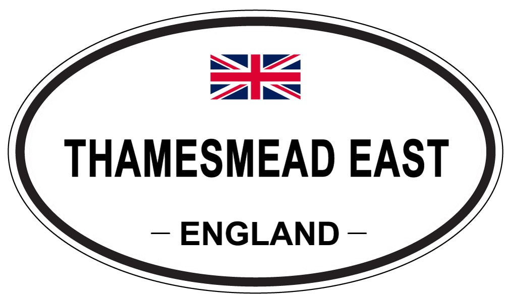 THAMESMEAD EAST, England - Oval Magnet