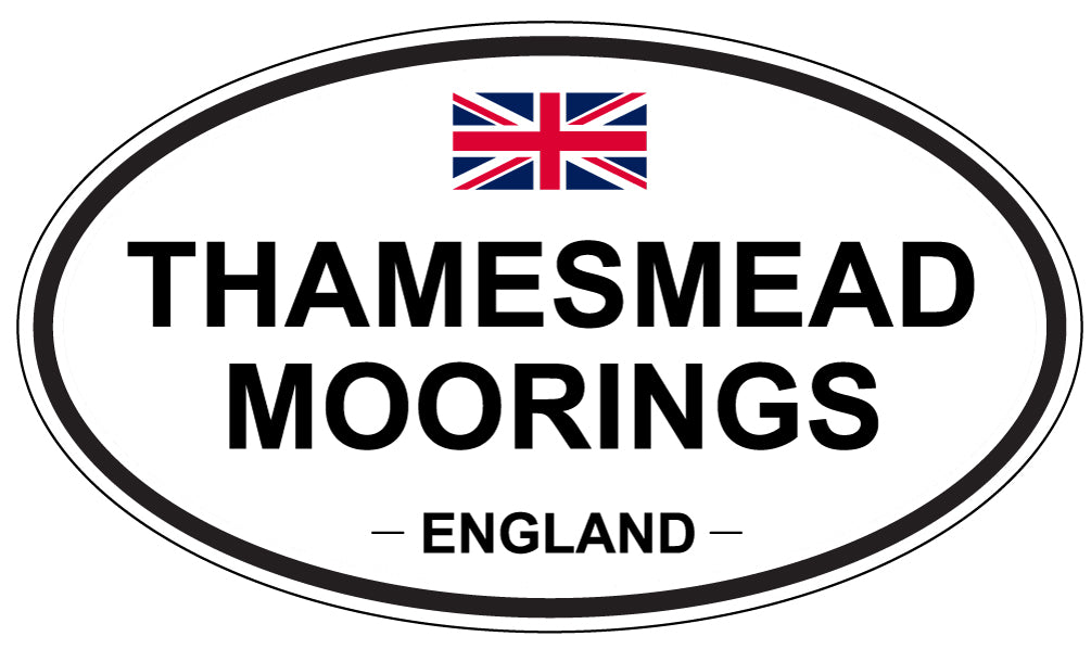 THAMESMEAD MOORINGS, England - Oval Magnet