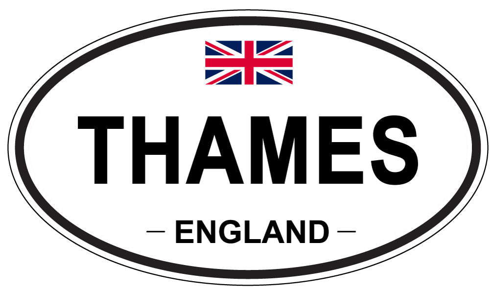 THAMES, England - Oval Magnet