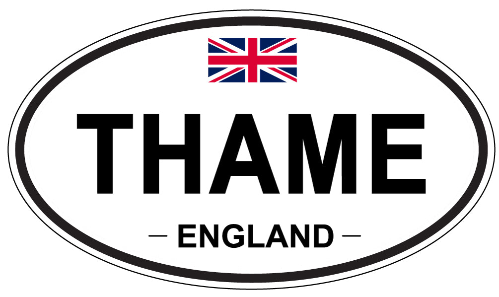 THAME, England - Oval Magnet