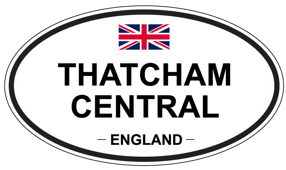 THATCHAM CENTRAL, England - Oval Magnet