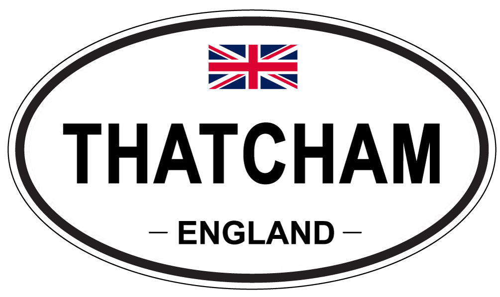 THATCHAM, England - Oval Magnet