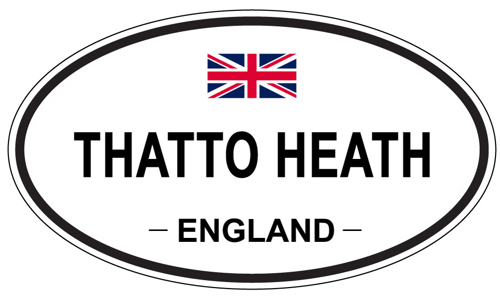 THATTO HEATH, ENGLAND - Oval Sticker