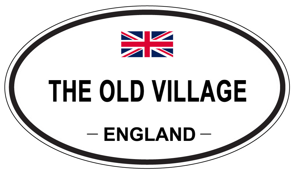 THE OLD VILLAGE, England - Oval Magnet