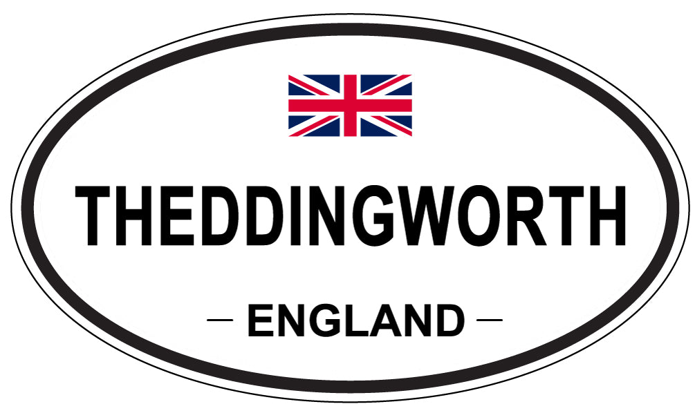 THEDDINGWORTH, ENGLAND - Oval Sticker