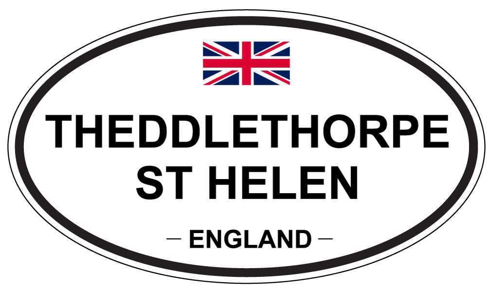 THEDDLETHORPE ST HELEN, ENGLAND - Oval Sticker