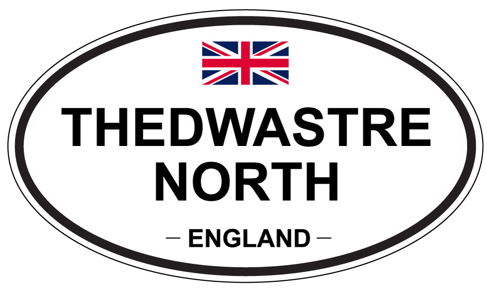 THEDWASTRE NORTH, England - Oval Magnet