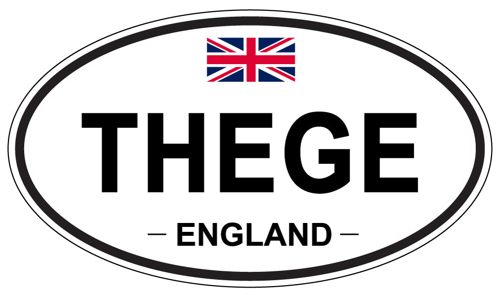 THEGE, England - Oval Magnet