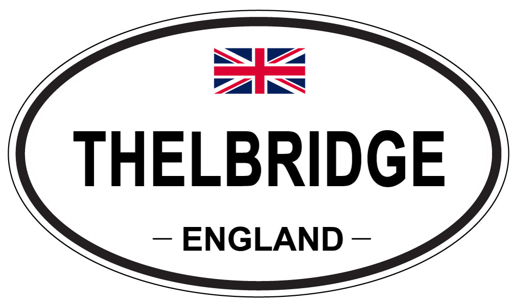 THELBRIDGE, England - Oval Magnet