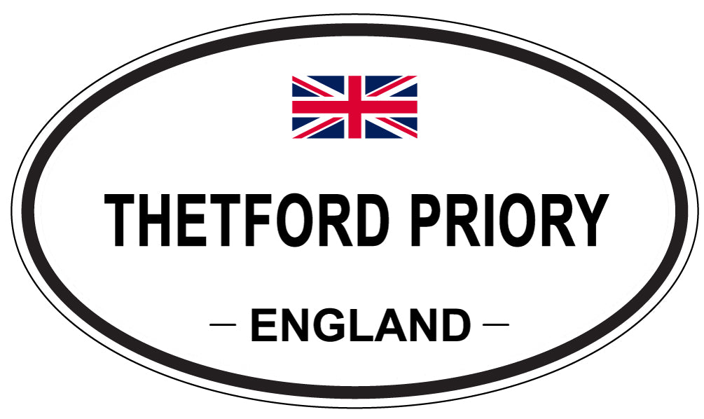 THETFORD PRIORY, ENGLAND - Oval Sticker