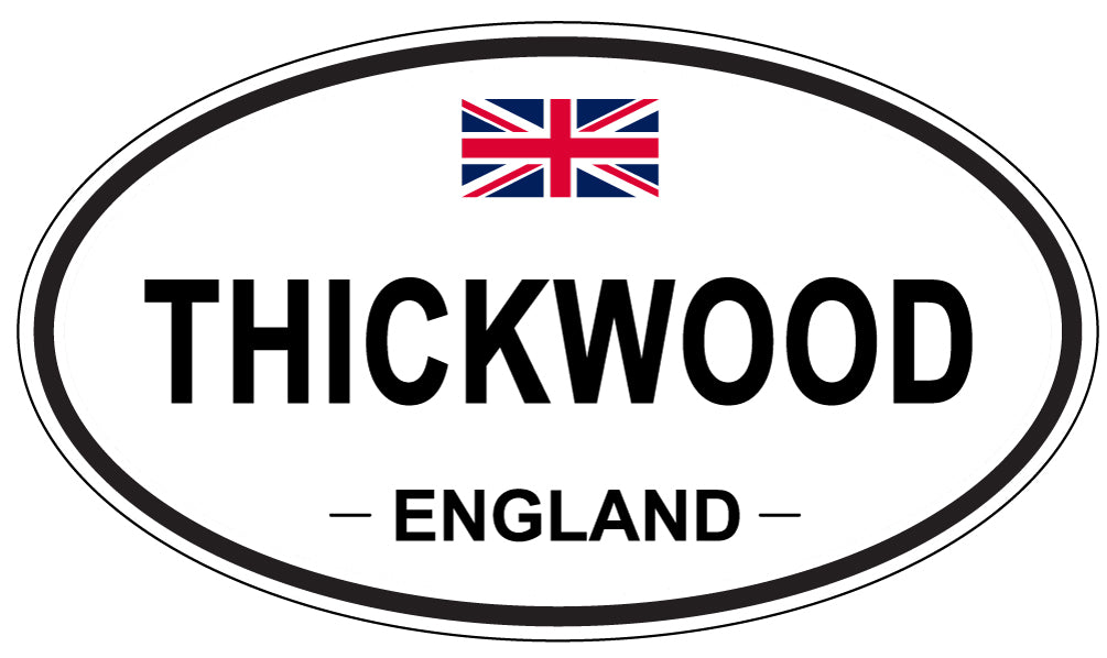 THICKWOOD, ENGLAND - Oval Sticker