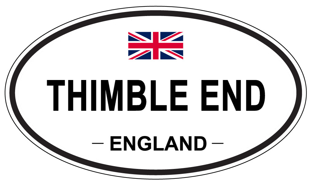 THIMBLE END, England - Oval Magnet