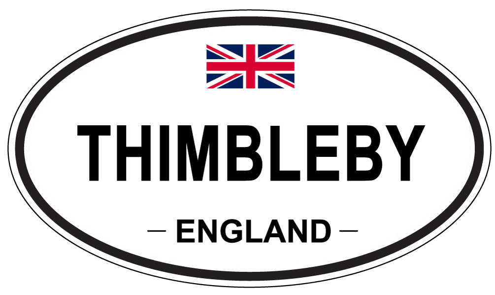 THIMBLEBY, England - Oval Magnet