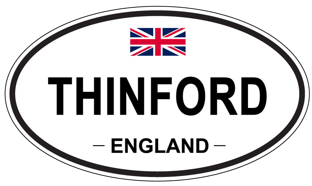 THINFORD, England - Oval Magnet
