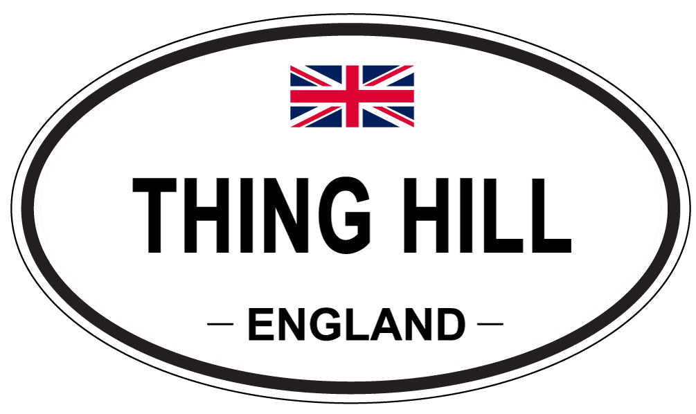 THING HILL, England - Oval Magnet