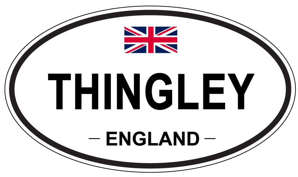 THINGLEY, England - Oval Magnet