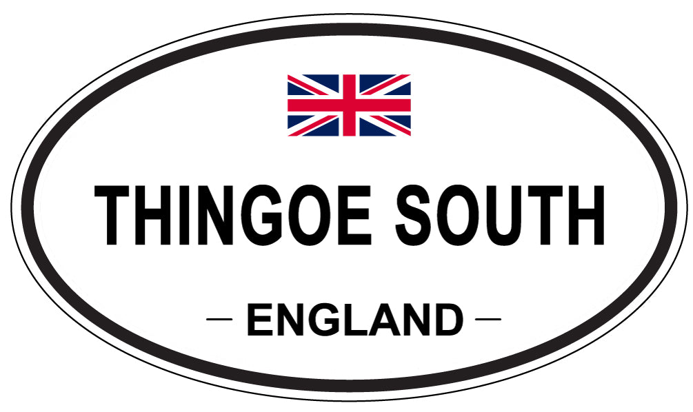 THINGOE SOUTH, ENGLAND - Oval Sticker