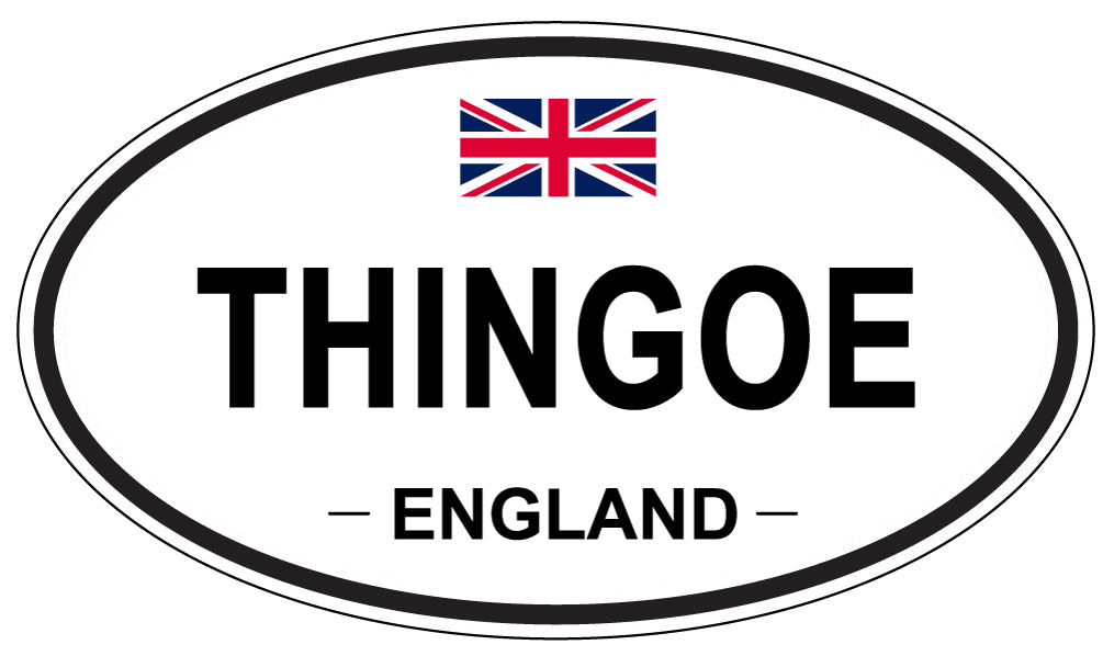 THINGOE, England - Oval Magnet
