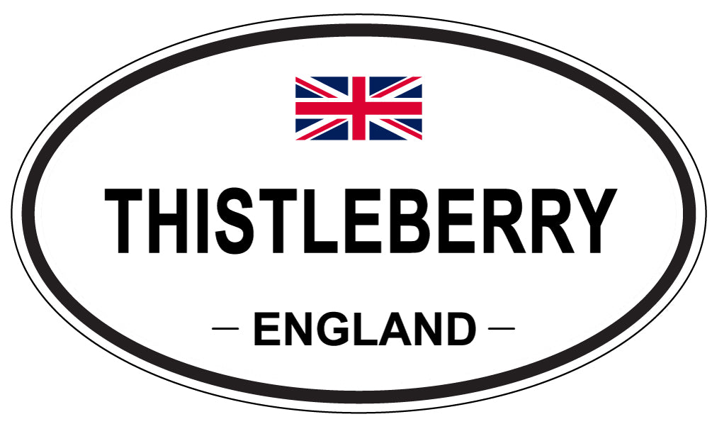 THISTLEBERRY, ENGLAND - Oval Sticker