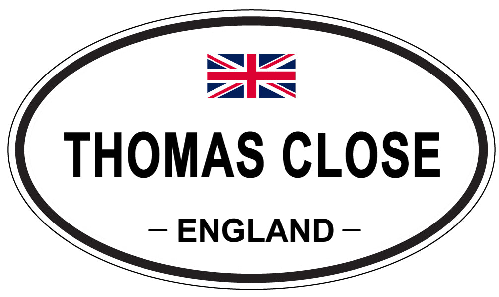 THOMAS CLOSE, England - Oval Magnet