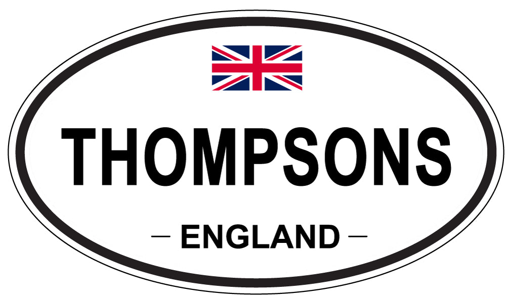 THOMPSONS, England - Oval Magnet