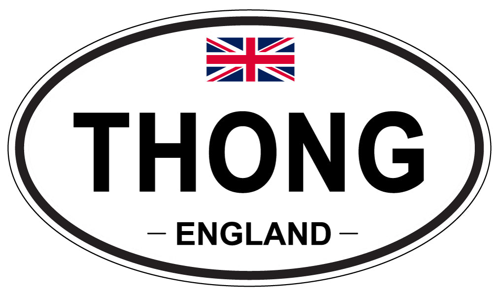 THONG, England - Oval Magnet