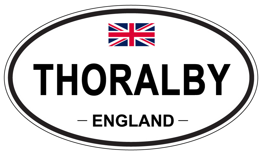 THORALBY, England - Oval Magnet