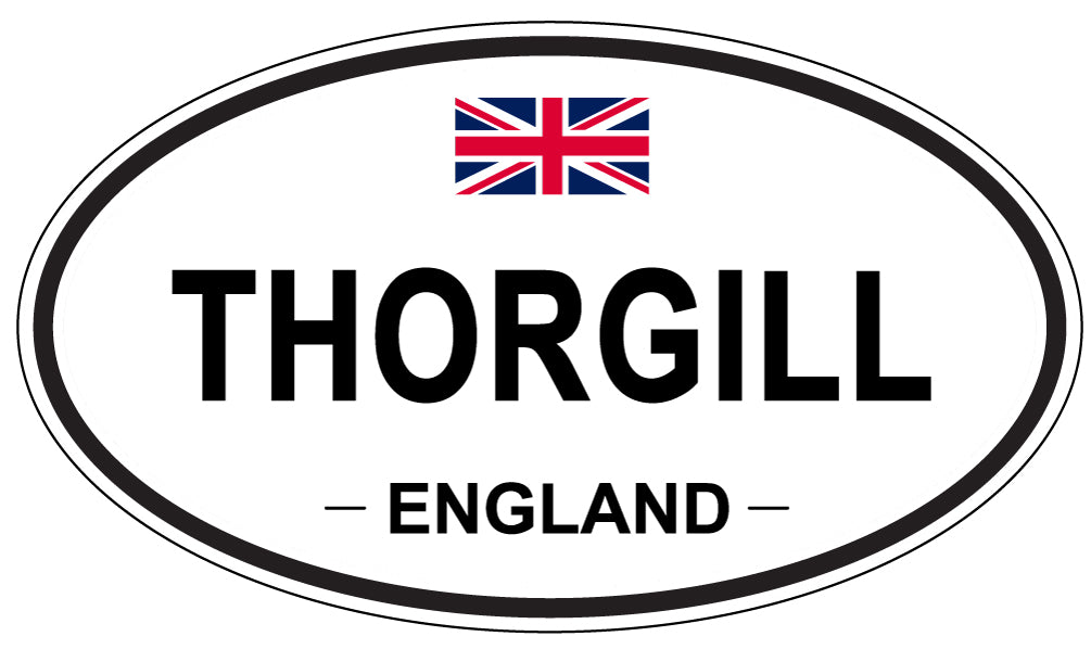 THORGILL, England - Oval Magnet