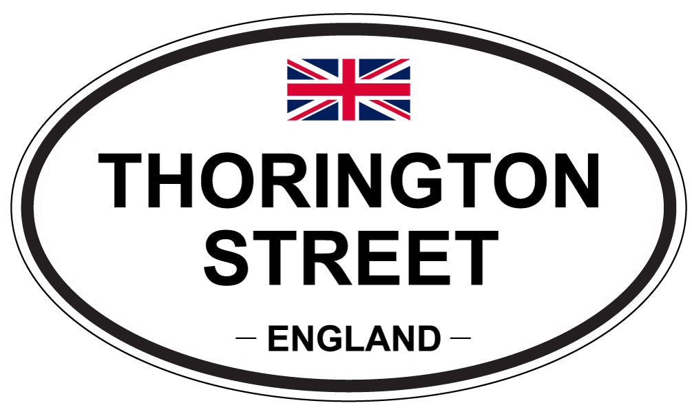 THORINGTON STREET, England - Oval Magnet