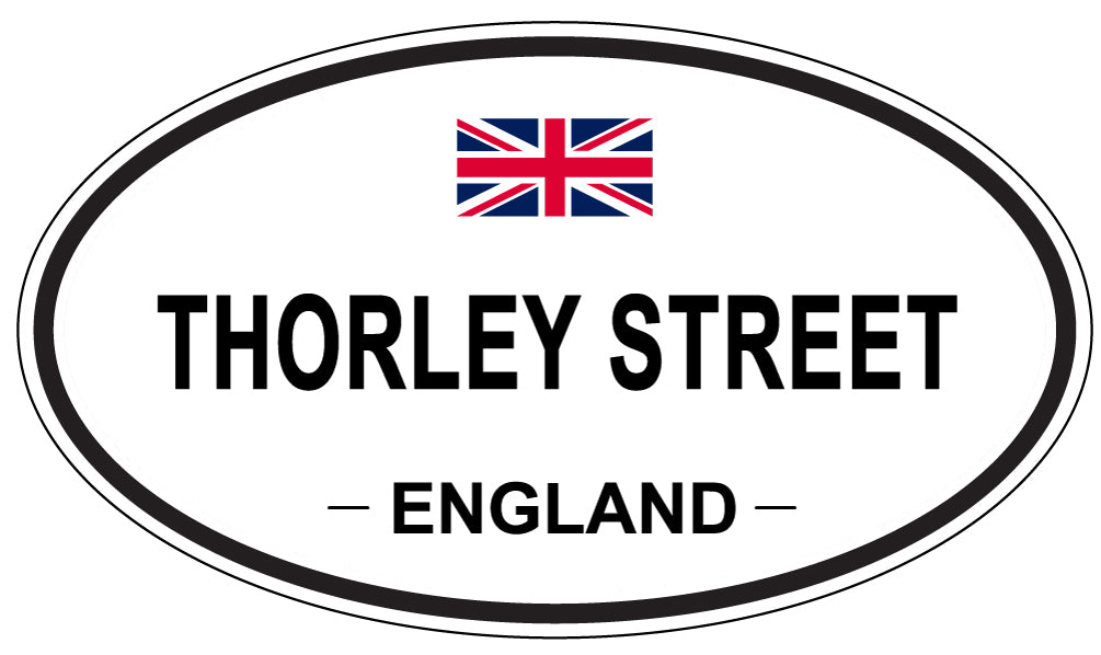 THORLEY STREET, England - Oval Magnet