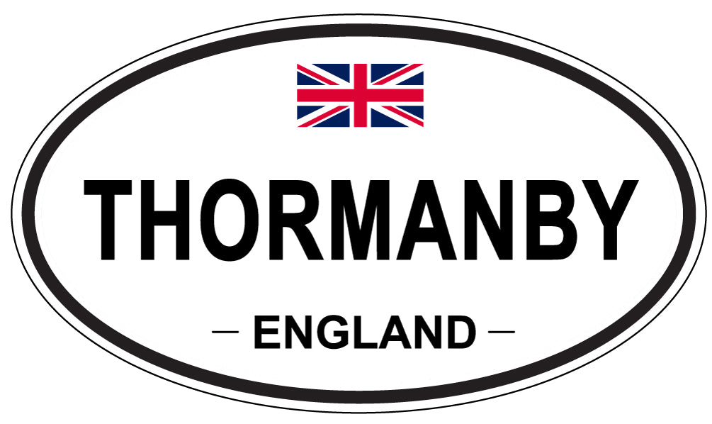 THORMANBY, England - Oval Magnet