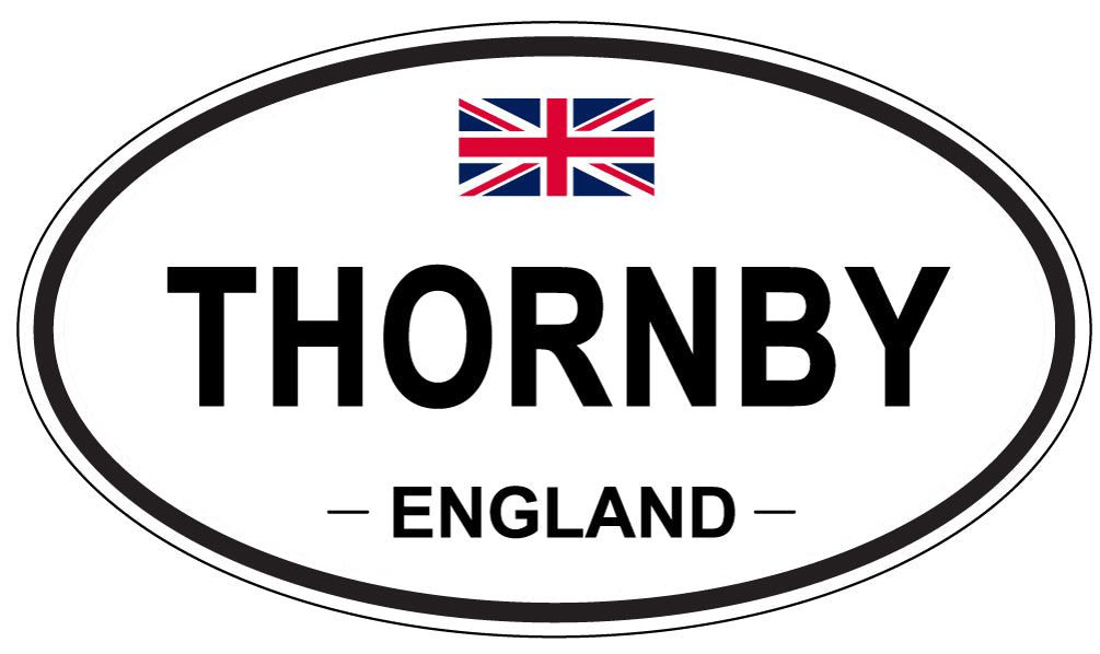 THORNBY, ENGLAND - Oval Sticker