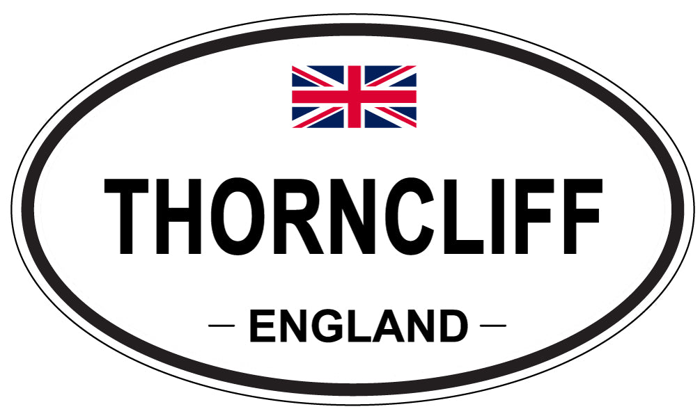THORNCLIFF, England - Oval Magnet